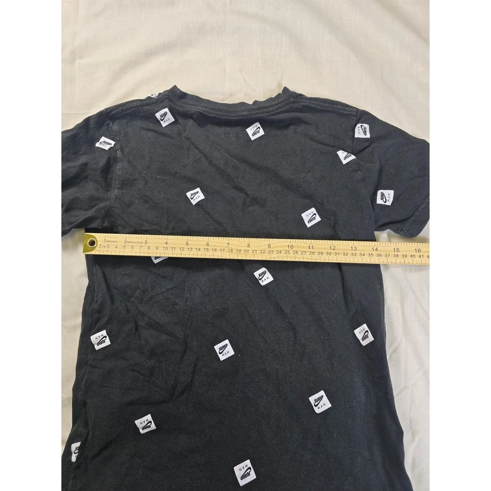 Jordan Shirt Boys 10-12 Black Air Jordan Jumpman Allover Short‎ Sleeve Tee